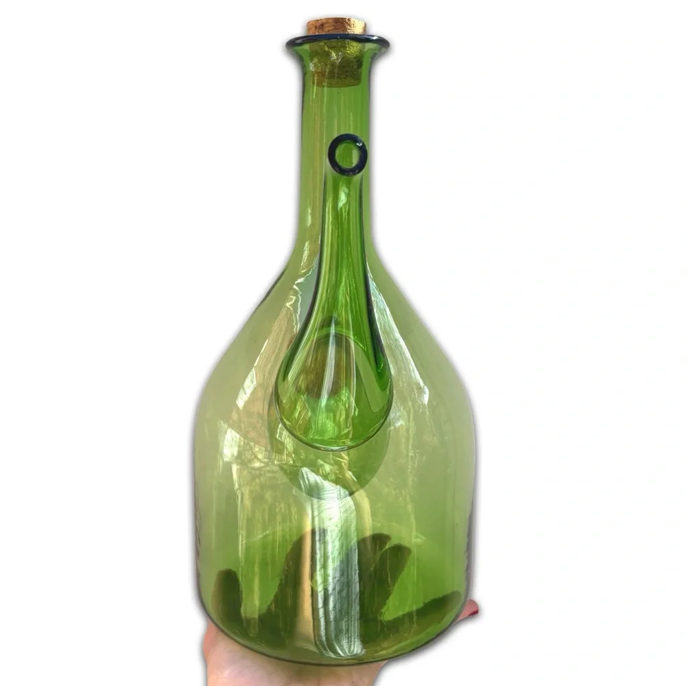 Vintage Corked Chilled Wine Decanter w/ Spout